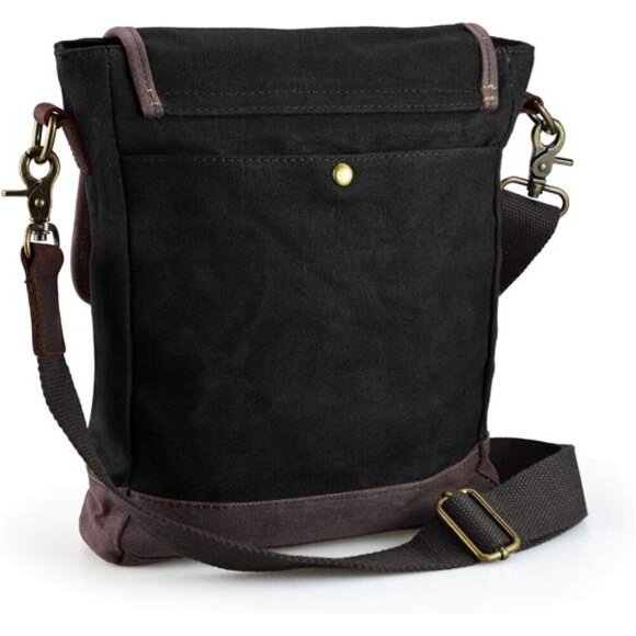 Messenger Bag for Men and Women Canvas Purse Crossbody Shoulder Bag - Picture 2 of 8